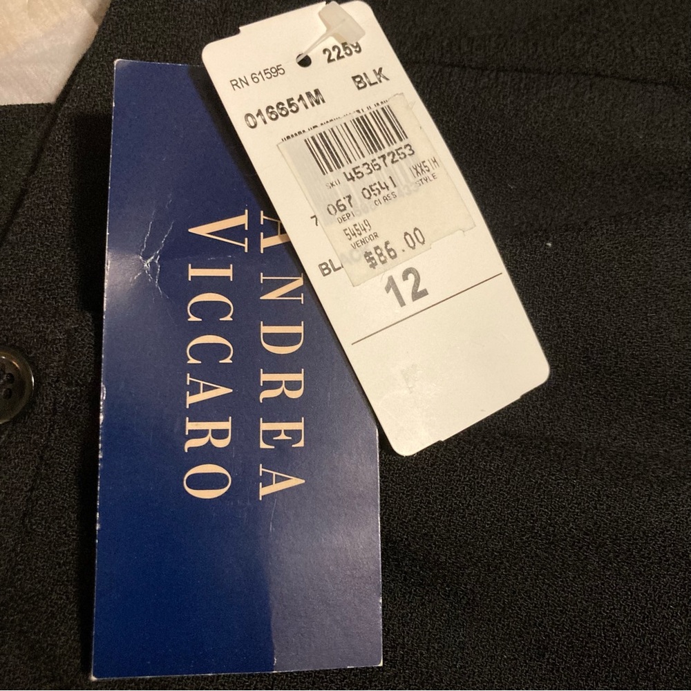 NWT Vintage Andrea Viccaro Wool Career Pants Slacks Size 12 - Picture 10 of 11
